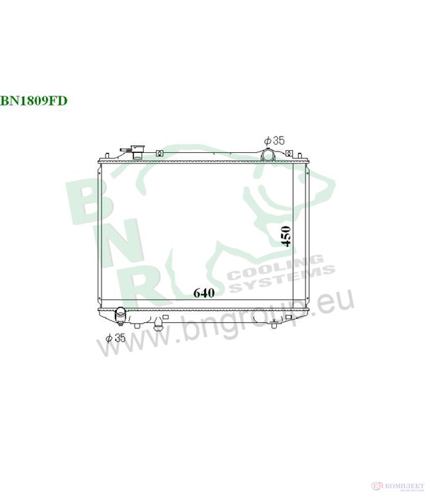 РАДИАТОР ВОДЕН MAZDA BT-50 (2006-) 2.5 MRZ-CD 4x4 - BNR