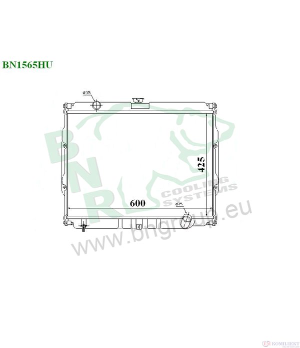 РАДИАТОР ВОДЕН HYUNDAI GALLOPER II (1998-) 2.5 TCi D - BNR