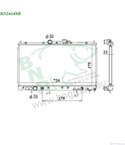 РАДИАТОР ВОДЕН MITSUBISHI GALANT VI COMBI (1996-) 2.5 V6 24V - BNR