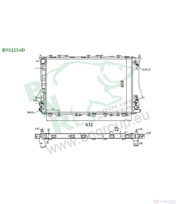 РАДИАТОР ВОДЕН AUDI 100 AVANT (1990-) 2.6 quattro - BNR