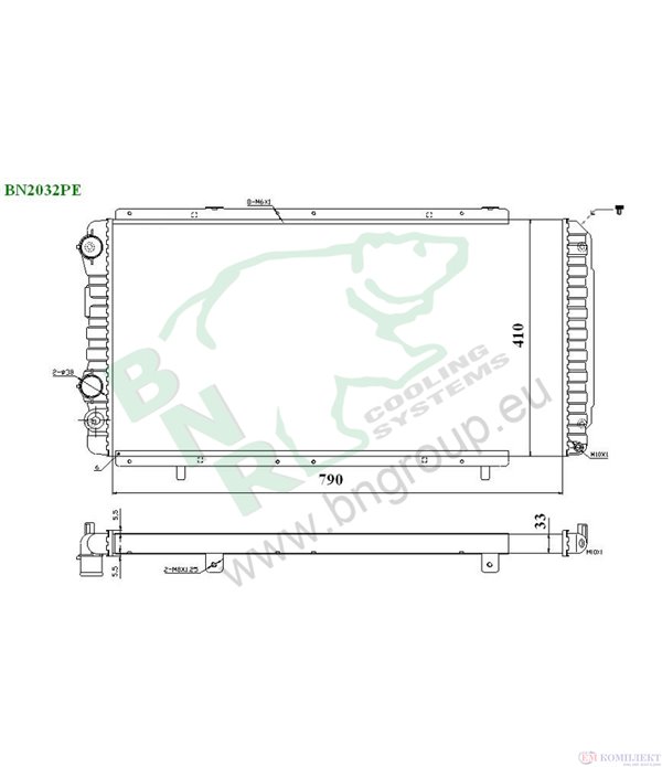 РАДИАТОР ВОДЕН FIAT DUCATO (2002-) 2.8 JTD Power - BNR
