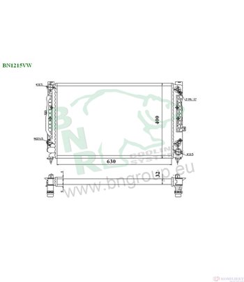 РАДИАТОР ВОДЕН AUDI A4 (1995-) 2.8 quattro - BNR