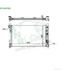 РАДИАТОР ВОДЕН MERCEDES CLK C209 (2002-) 200 CGI - BNR