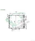 РАДИАТОР ВОДЕН MERCEDES W124 COMBI S124 (1985-) 250 TD Turbo - BNR