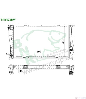 РАДИАТОР ВОДЕН BMW 1 SERIES E82 COUPE (2007-) 3.0 M - BNR