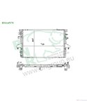 РАДИАТОР ВОДЕН VOLKSWAGEN TRANSPORTER V (2003-) 3.2 V6 4motion - BNR