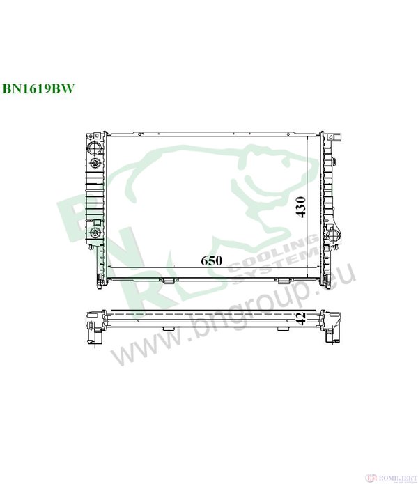 РАДИАТОР ВОДЕН BMW 5 SERIES E34 TOURING (1991-) 525 tds - BNR