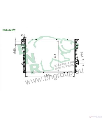 РАДИАТОР ВОДЕН BMW 7 SERIES E38 (1994-) 725 tds - BNR