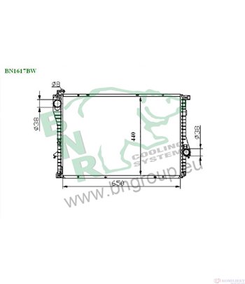 РАДИАТОР ВОДЕН BMW 7 SERIES E38 (1994-) 728 i,iL - BNR
