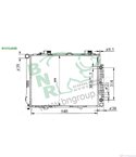 РАДИАТОР ВОДЕН MERCEDES E CLASS COMBI S210 (1996-) E 200 T - BNR