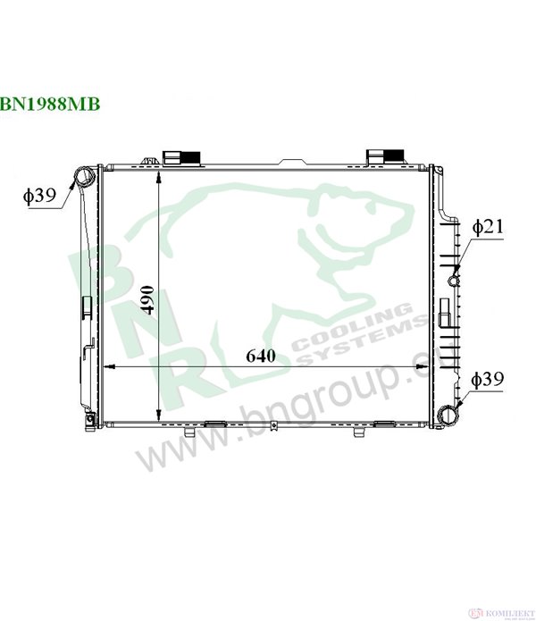 РАДИАТОР ВОДЕН MERCEDES E CLASS COMBI S210 (1996-) E 270 T CDI - BNR