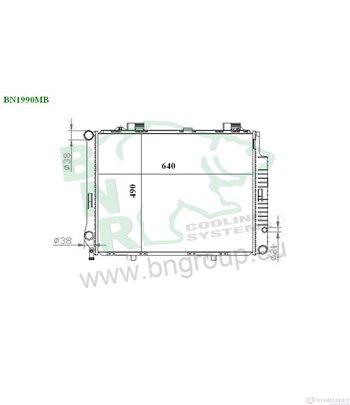 РАДИАТОР ВОДЕН MERCEDES E CLASS COMBI S210 (1996-) E 320 T 4-matic - BNR