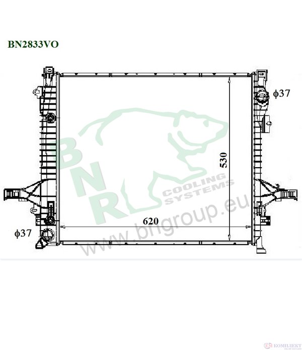 РАДИАТОР ВОДЕН VOLVO XC 90 (2002-) V8 - BNR