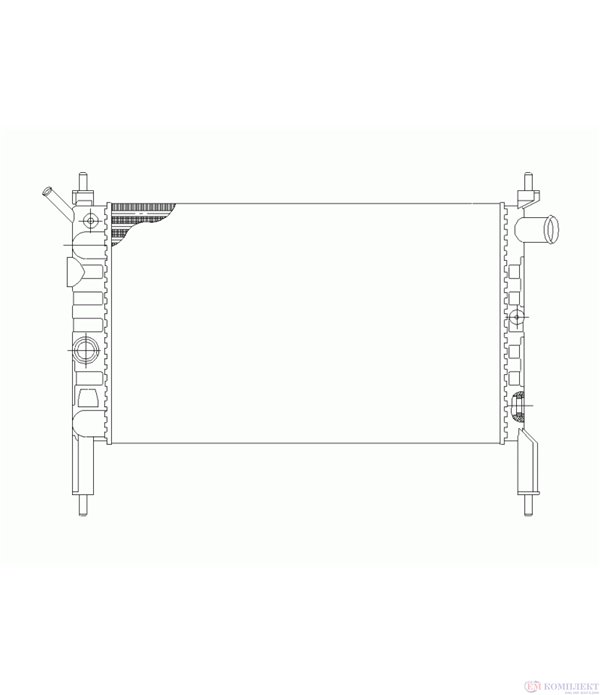 РАДИАТОР ВОДЕН OPEL ASTRA F COMBI (1991-) 1.4 - NRF