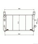 РАДИАТОР ВОДЕН FORD FIESTA III (1989-) 1.6 i 16V - NRF