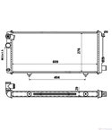 РАДИАТОР ВОДЕН PEUGEOT 205 II (1987-) 1.9 GTI - NRF