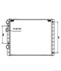 РАДИАТОР ВОДЕН VOLKSWAGEN POLO (1994-) 45 1.0 - NRF