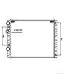 РАДИАТОР ВОДЕН VOLKSWAGEN POLO (1994-) 64 1.9 SDI - NRF