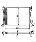 РАДИАТОР ВОДЕН FORD FIESTA IV (1995-) 1.0 i - NRF