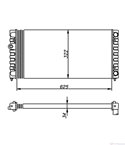 РАДИАТОР ВОДЕН VOLKSWAGEN VENTO (1991-) 1.9 SDI - NRF