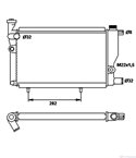 РАДИАТОР ВОДЕН PEUGEOT 205 I (1983-) 1.1 - NRF