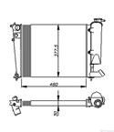 РАДИАТОР ВОДЕН CITROEN ZX BREAK (1993-) 1.4 i - NRF