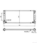 РАДИАТОР ВОДЕН VOLKSWAGEN PASSAT (1988-) 2.0 - NRF
