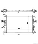 РАДИАТОР ВОДЕН OPEL ASTRA G (1999-) 1.6 - NRF