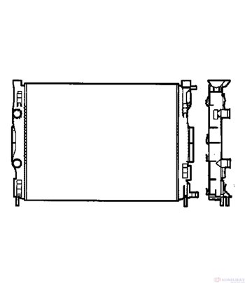 РАДИАТОР ВОДЕН RENAULT MEGANE II SEDAN (2003-) 1.9 dCi - NRF