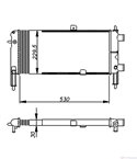 РАДИАТОР ВОДЕН OPEL CORSA A HATCHBACK (1982-) 1.2 - NRF