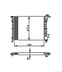 РАДИАТОР ВОДЕН RENAULT R 19 I (1988-) 1.4 - NRF