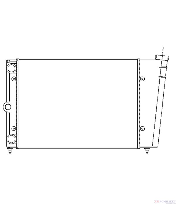 РАДИАТОР ВОДЕН VOLKSWAGEN SANTANA (1981-) 1.6 - NRF