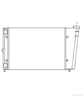 РАДИАТОР ВОДЕН VOLKSWAGEN POLO (1981-) 1.1 - NRF
