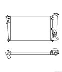 РАДИАТОР ВОДЕН CITROEN ZX (1991-) 1.8 i - NRF