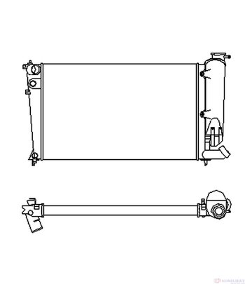 РАДИАТОР ВОДЕН PEUGEOT 306 HATCHBACK (1993-) 1.8 - NRF