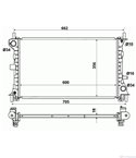РАДИАТОР ВОДЕН FORD FOCUS SEDAN (1999-) 1.6 16V - NRF
