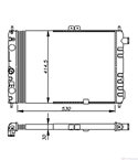 РАДИАТОР ВОДЕН OPEL ASCONA C HATCHBACK (1981-) 2.0 i CAT - NRF