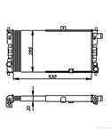 РАДИАТОР ВОДЕН VAUXHALL CAVALIER MK II (1981-) 1.3 N - NRF
