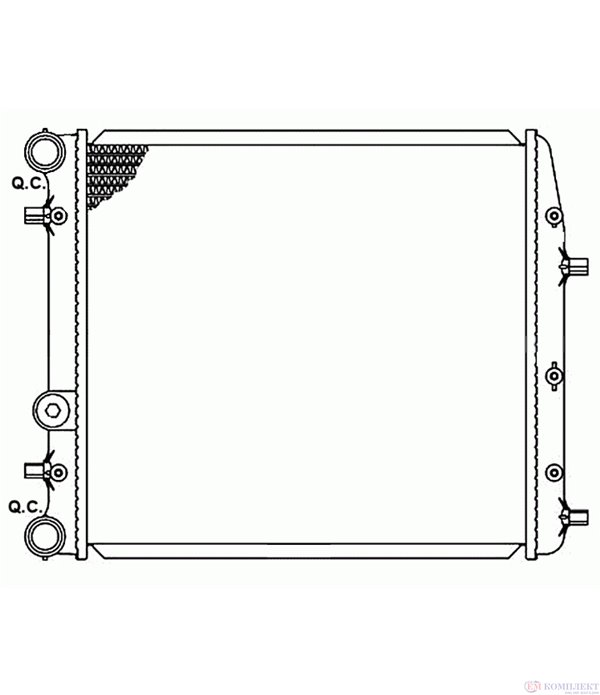 РАДИАТОР ВОДЕН VOLKSWAGEN POLO (2001-) 1.6 16V - NRF