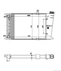 РАДИАТОР ВОДЕН VOLKSWAGEN JETTA I (1978-) 1.3 - NRF