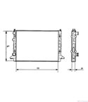 РАДИАТОР ВОДЕН VOLKSWAGEN PASSAT VARIANT (1988-) 1.8 - NRF