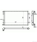 РАДИАТОР ВОДЕН VOLKSWAGEN GOLF IV VARIANT (1999-) 1.8 T - NRF