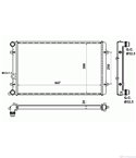 РАДИАТОР ВОДЕН VOLKSWAGEN GOLF IV (1997-) 1.6 FSI - NRF