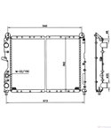 РАДИАТОР ВОДЕН FIAT TIPO (1987-) 1.8 i.e. - NRF