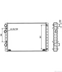 РАДИАТОР ВОДЕН VOLKSWAGEN POLO (1994-) 1.9 SDI - NRF