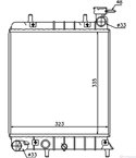 РАДИАТОР ВОДЕН HYUNDAI ACCENT II (2000-) 1.5 - NRF