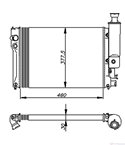 РАДИАТОР ВОДЕН PEUGEOT 405 II (1992-) 1.4 - NRF