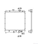 РАДИАТОР ВОДЕН MITSUBISHI LANCER IV (1988-) 1.5 - NRF