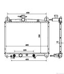 РАДИАТОР ВОДЕН TOYOTA YARIS (1999-) 1.0 16V - NRF