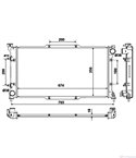 РАДИАТОР ВОДЕН SUBARU LEGACY II COMBI (1994-) 2.2 i 4WD - NRF